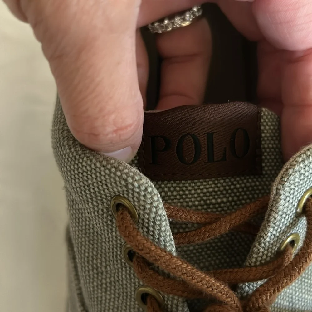 Polo Ralph Lauren Forestmont II Burlap Sneaker - Men's - Grey Size 10